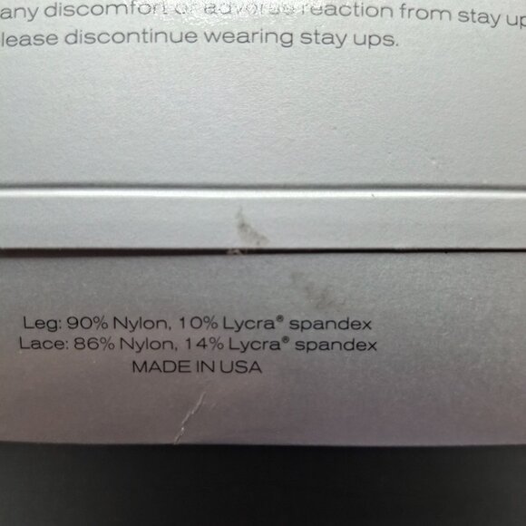 Victorias Secret Lace Top Thigh Highs Glamour Sheers Naked Large USA Made - Picture 5 of 5